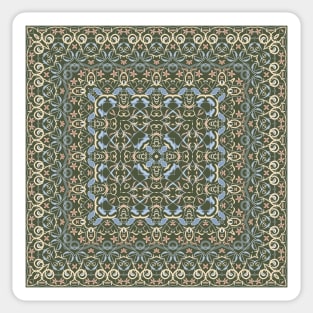 Arabic ornate square pattern Sticker